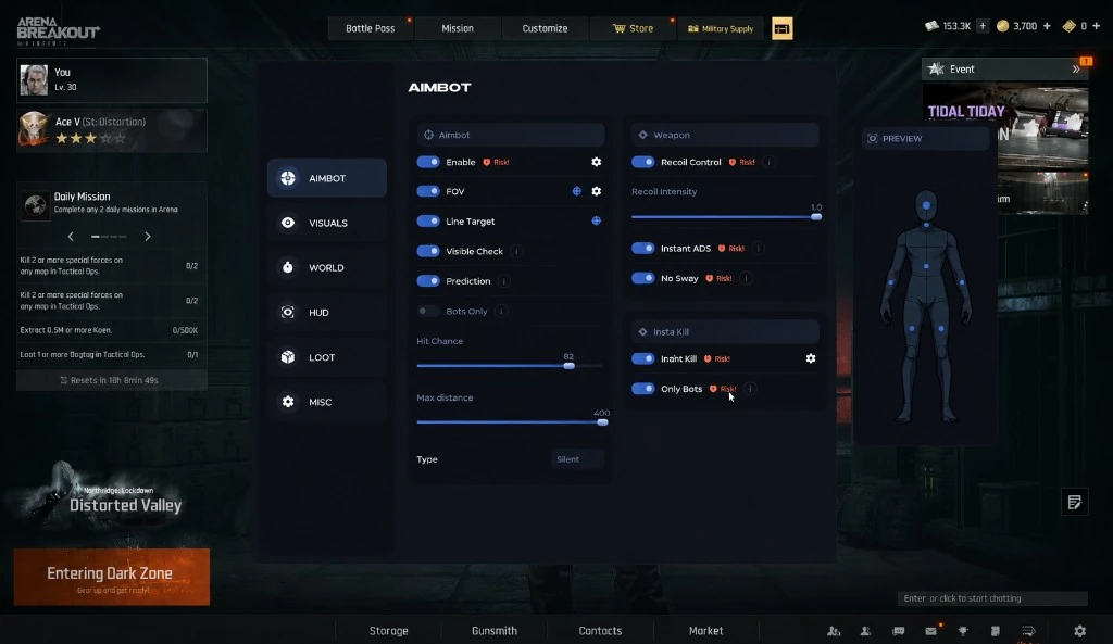 Arena Breakout Infinite weapons laid out for a survivor loadout comparison